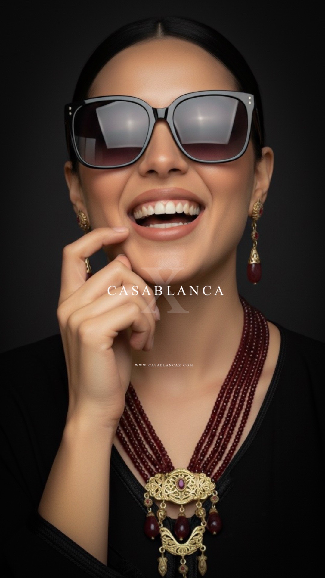 Echte Zilveren 7hor Ruby Gouden Ketting Set - Milia - immagine 9