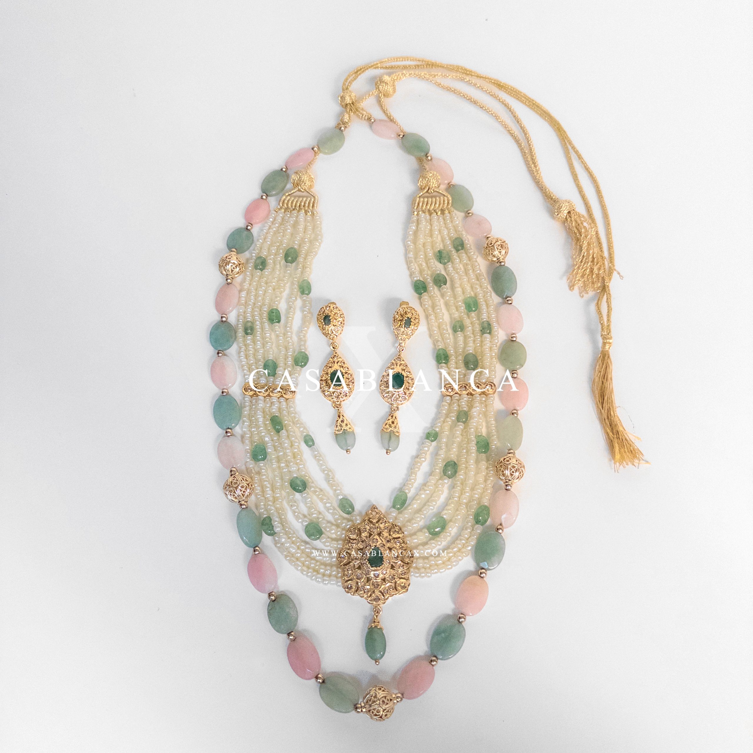 Gouden 7hor Marokkaanse Gouden Mint en Roze Set - Safina – Bild 9