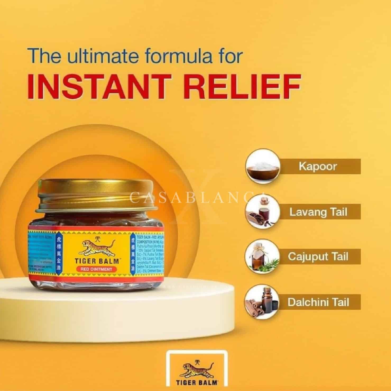 Tiger Balm Red Ointment – Extra Krachtige Warmte voor Diepe Verlichting - Afbeelding 5