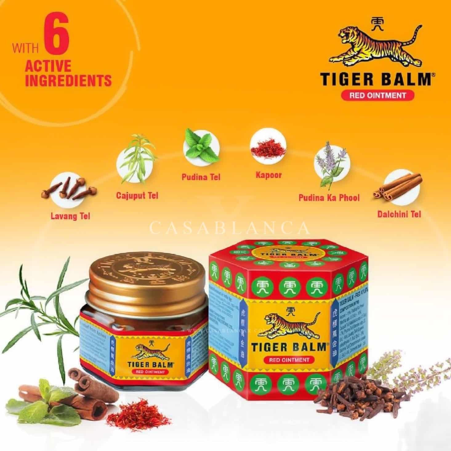 Tiger Balm Red Ointment – Extra Krachtige Warmte voor Diepe Verlichting - Afbeelding 4