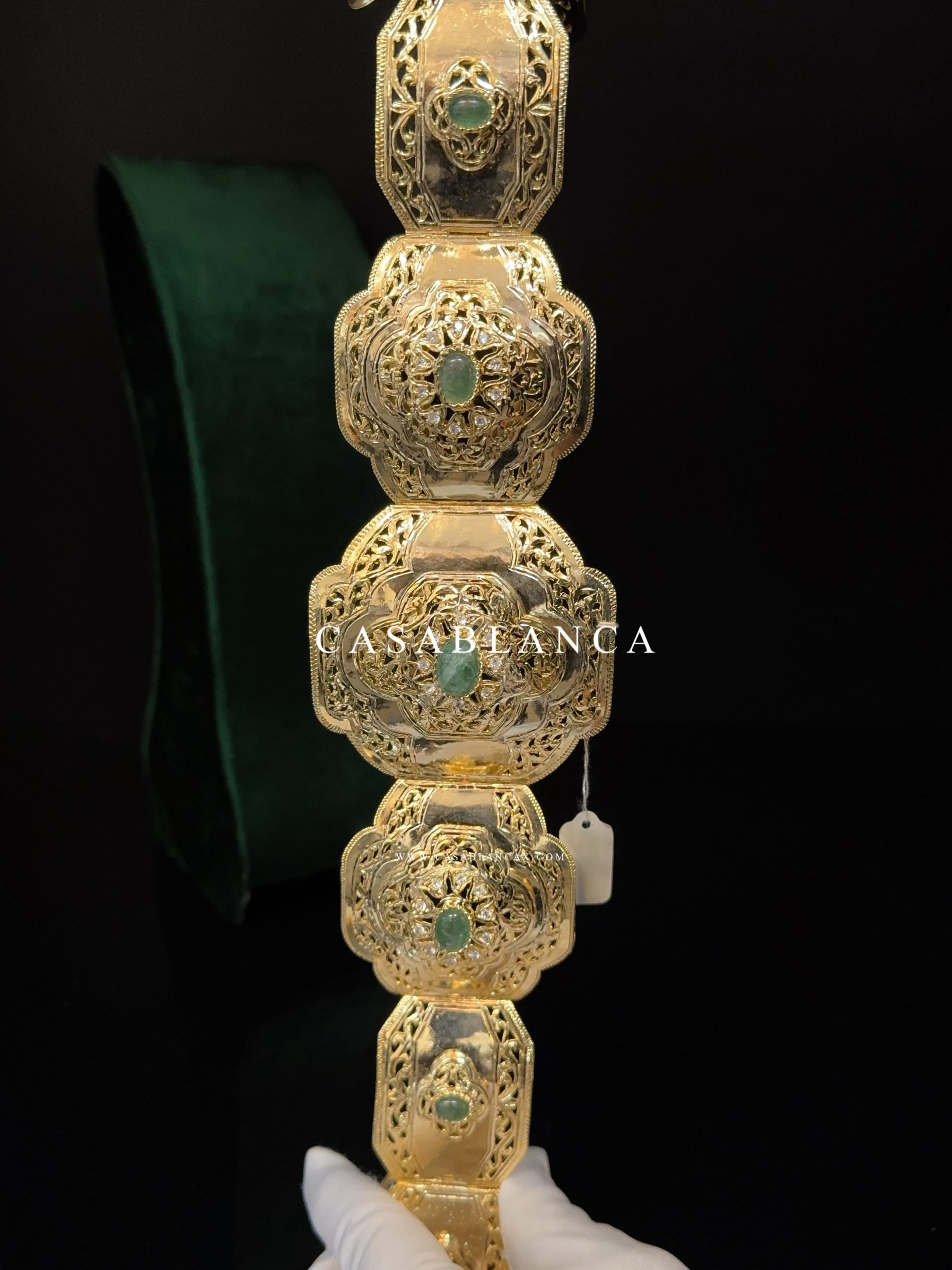 Mdamma Ceintuur Goud Mint Groen Marokkaanse Riem - Ondeza - immagine 5