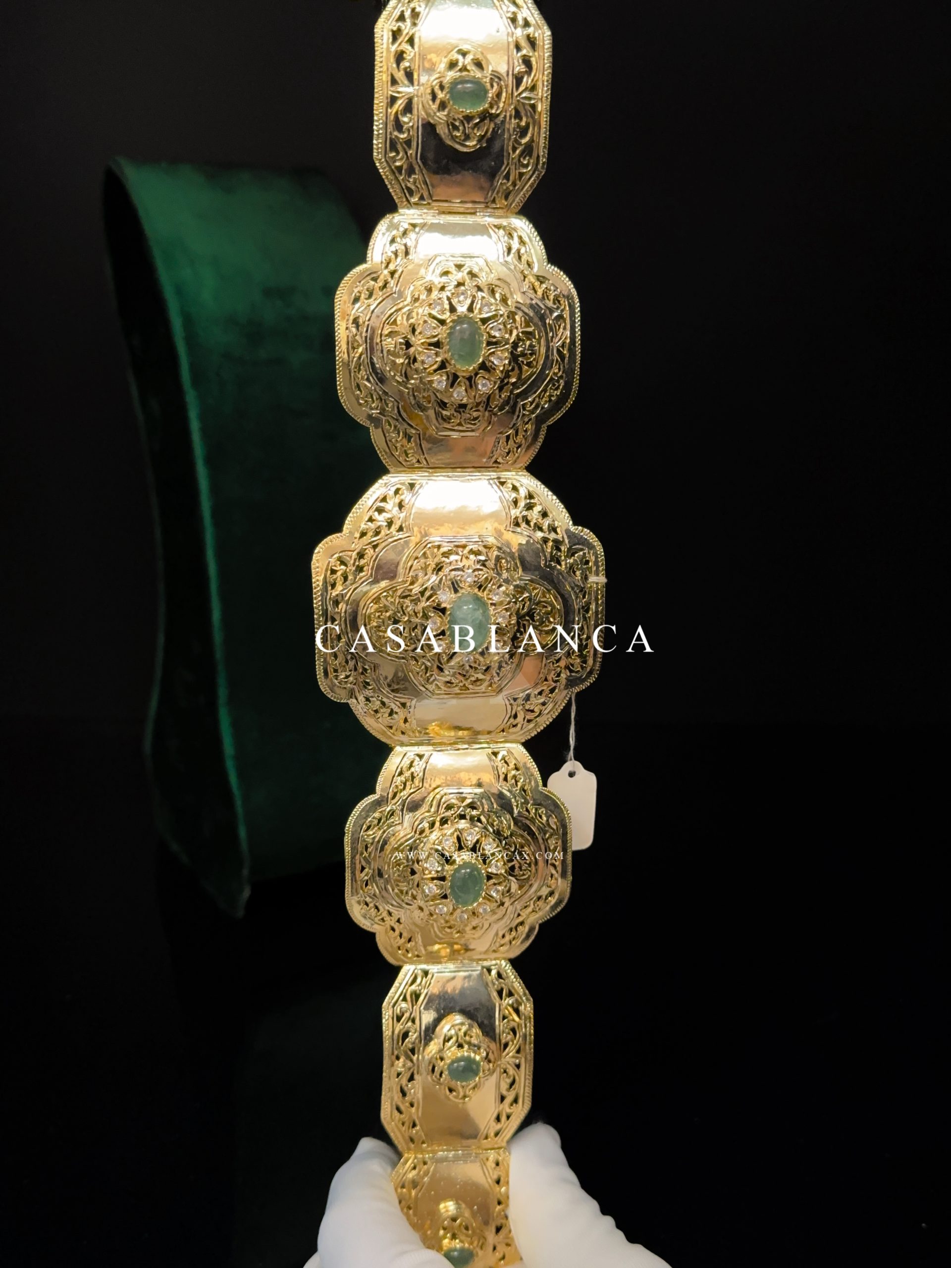 Mdamma Ceintuur Goud Mint Groen Marokkaanse Riem - Ondeza - immagine 4