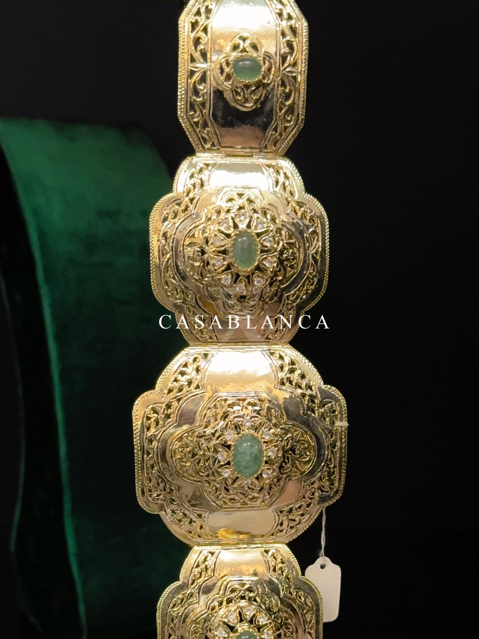 Mdamma Ceintuur Goud Mint Groen Marokkaanse Riem - Ondeza - immagine 3