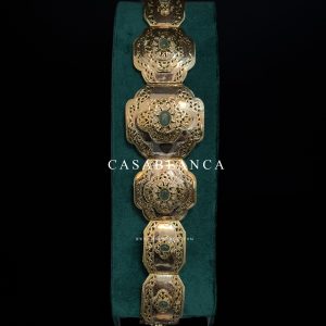 Cintura marocchina Mdamma Belt Gold Menta Verde - Ondeza