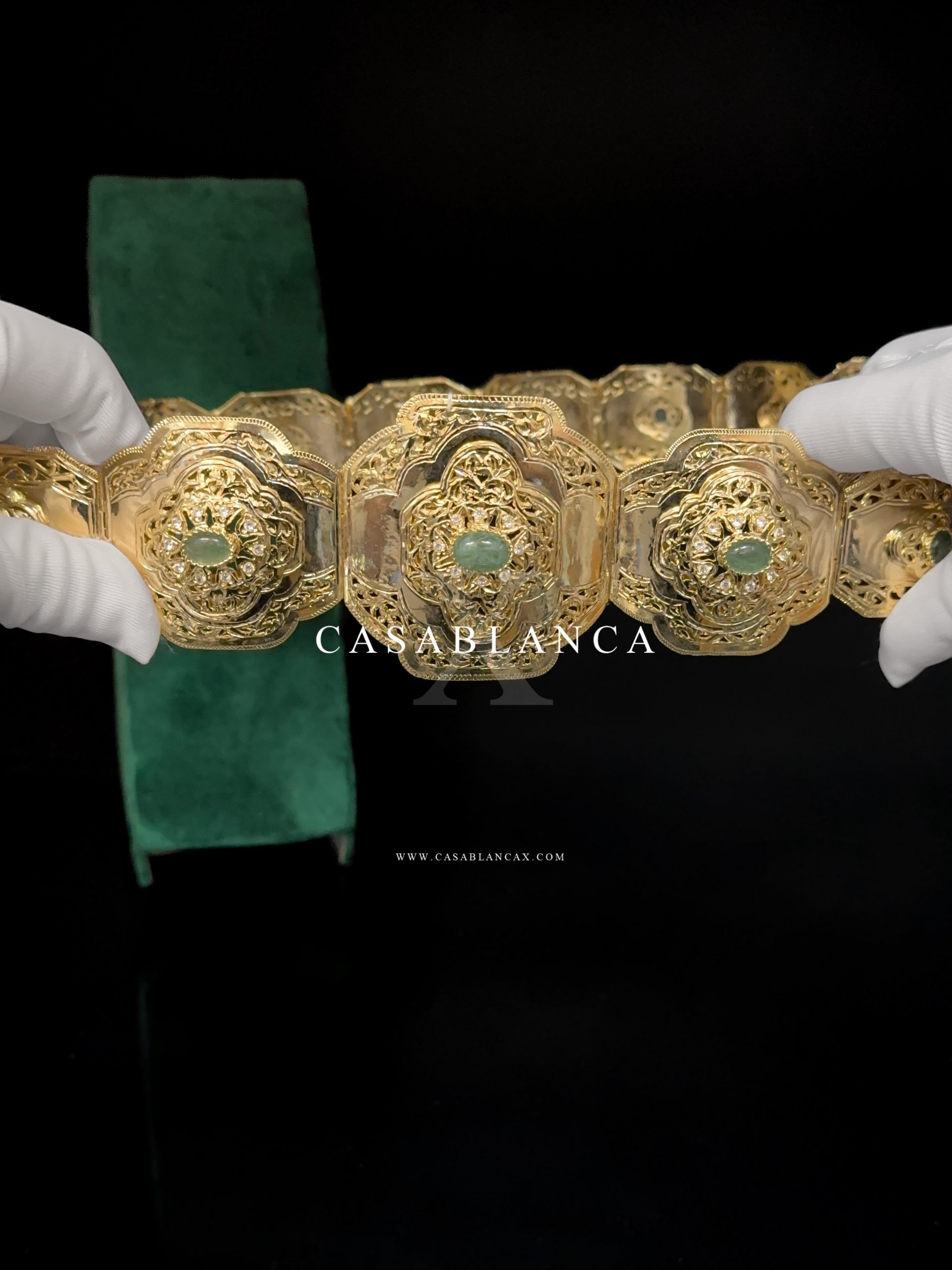 Mdamma Ceintuur Goud Mint Groen Marokkaanse Riem - Ondeza - immagine 6